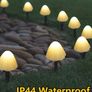 20 LED Solar Garden Lights, 8 Modes Mushroom Pathway Lights Outdoor, 5M/16.4 Ft Garden Landscape Stake Lights, Waterproof Solar Ground Lamps for Yard, lawns, Wedding Party Decoration, Warm White (FREE POSTAGE) Image 7