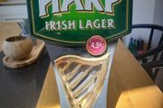 Harp lager counter mount collectors item