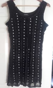 Black  dress with shiny  stones