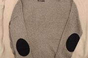 Springfield grey elbow-patch knit jumper