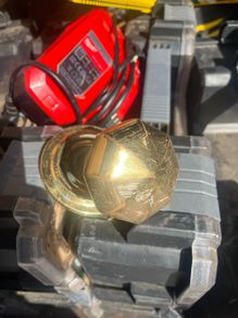 old brass knob