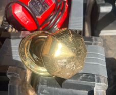 old brass knob