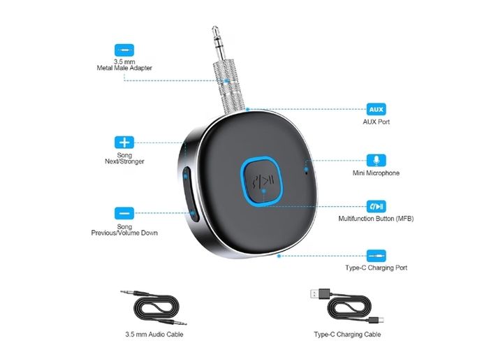 Bluetooth Receiver Wireless Audio Adapter