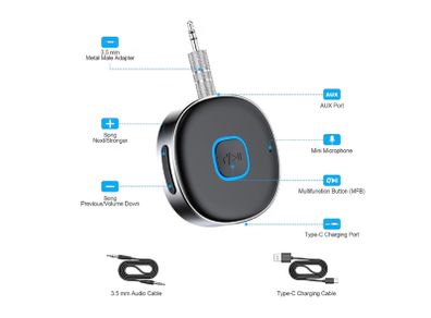 Bluetooth Receiver Wireless Audio Adapter