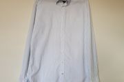 Tommy hilfiger 2007 long sleeve shirt size xxl white blue/pin pit to pit 25" like new