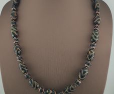 Antique Venetian Style Fancy Desgin Trade Glass Beads Necklace