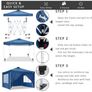 3 x 3 m Waterproof Popup Flat Gazebo with 4 Side Panels Image 8