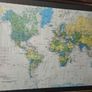 1995 Framed Map of the World Image 4