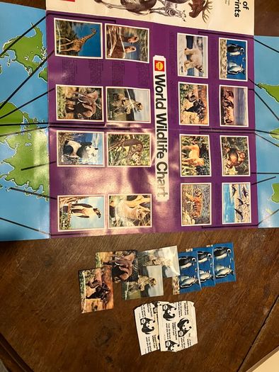 Vintage Shell WWF Shell Wild Animal Cards