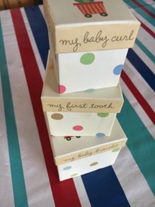 Baby keep sake boxes