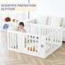 Baby Playpen Children Activity Center Safety Playground for Indoor and Outdoor White 4+3+1 Image 4