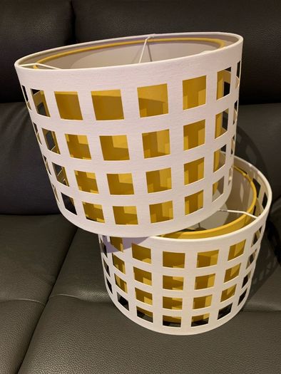 Yellow/White Ceiling Light Shade