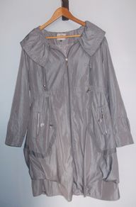 Stylish Grey and SIlver Raincoat by Lailishi