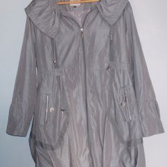 Stylish Grey and SIlver Raincoat by Lailishi