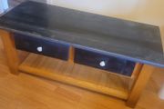 price drop  Wooden coffee table or TV stand with two drawers
