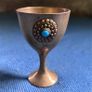 Single Vintage brass egg cup Image 5