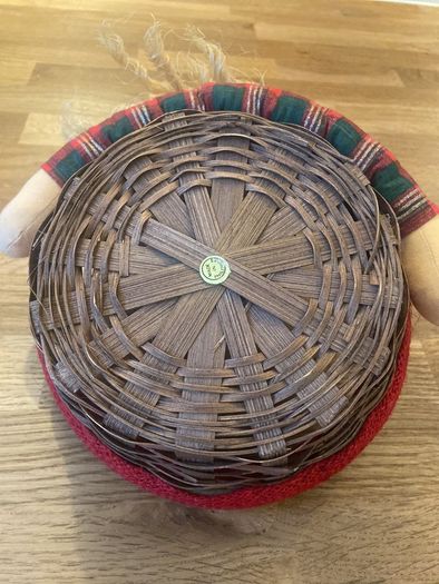 Christmas Santa Rattan Basket