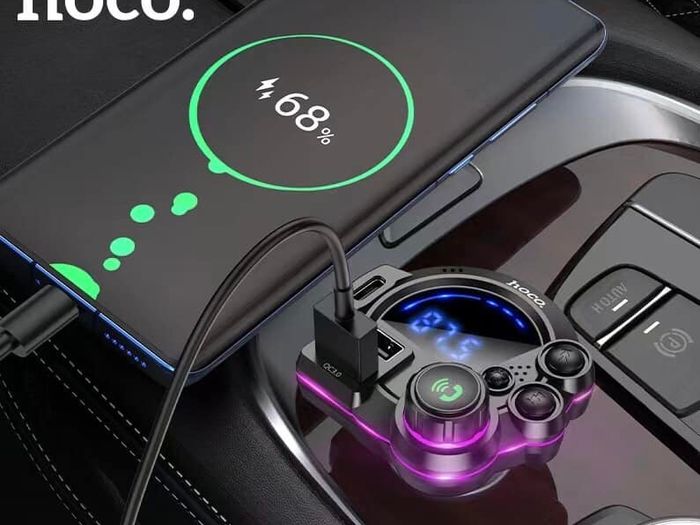 LED Indicator Bluetooth FM Transmitter