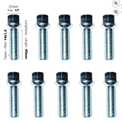 Simoni Racing 20mm - 5x100 - 57.1, DR041/B15 Wheel Spacers with Bolts