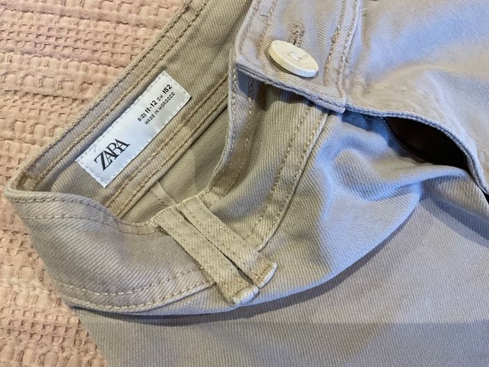 Gorgeous girls Zara beige neutral jeans 11 12