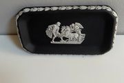 Wedgwood Jasperware black trinket dish