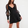 NWT designer black dress XS For Love and Lemons Image 7