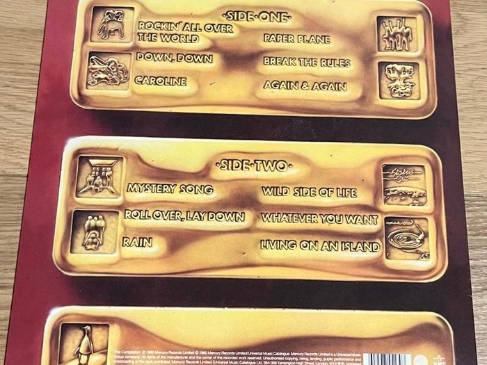 Status Quo 12 Gold Bars vinyl