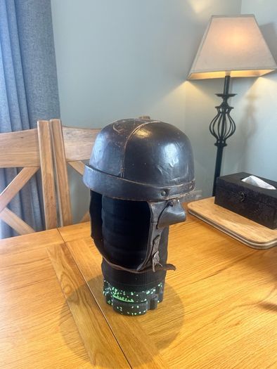 Antique French Motorcycle Helmet