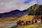 Connemara cottage watercolour