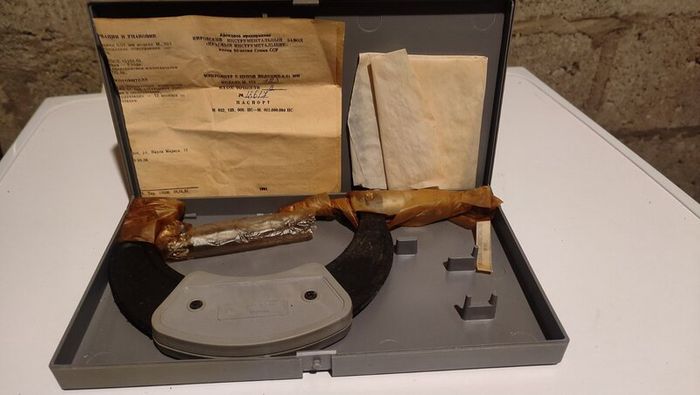 Vintage USSR Micrometer MK 100-125mm (0.01mm) - New Old Stock NOS