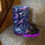 Girls Light-Up Unicorn Wellington Boots - see 3 pics Image 3