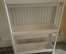 White storage trolley