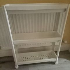 White storage trolley