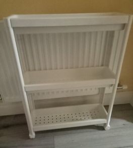 White storage trolley
