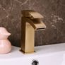 Waterfall Basin Mixer Tap | Brushed Brass (Gold) Image 4