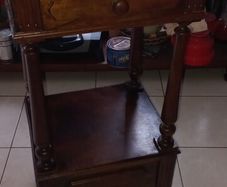 Antique  cupboard oak marble top