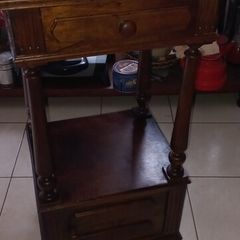 Antique  cupboard oak marble top