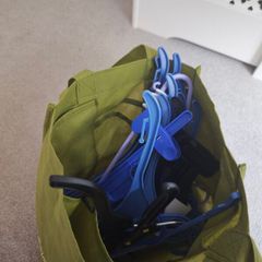 assorted hangers for kids clothes