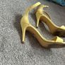 Women's Yellow High Heels Image 4
