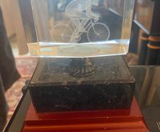 3D Laser Enscribed Cycling Display / Prize