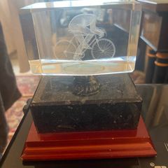 3D Laser Enscribed Cycling Display / Prize