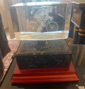 3D Laser Enscribed Cycling Display / Prize