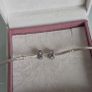 Pandora spacers charms cz sparkly clear set of two perfect condition fully hallmarked Image 3