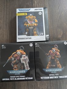 Warhammer 40k Joytoy 1/18 scale Space Marine Imperial Fists Action figures