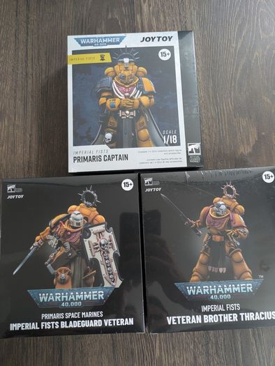 Warhammer 40k Joytoy 1/18 scale Space Marine Imperial Fists Action figures