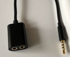 Aux Audio Cable 3.5mm Jack Male to 2 Female Cable