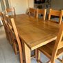 Solid Wood Dining Table & 8 Chairs Image 3