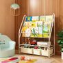 5 Tier Children's Book Organizer, Kids Book and Toys Storage Image 4