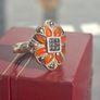 Vintage Sterling 925 Silver Ladies Ring Image 4