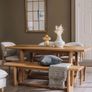 180cm Oak Dining Table Like New Image 3